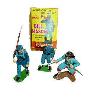 Marx‎ Warriors of The World Union Soldiers Lot Of 3  Bill Mason & 1 Box